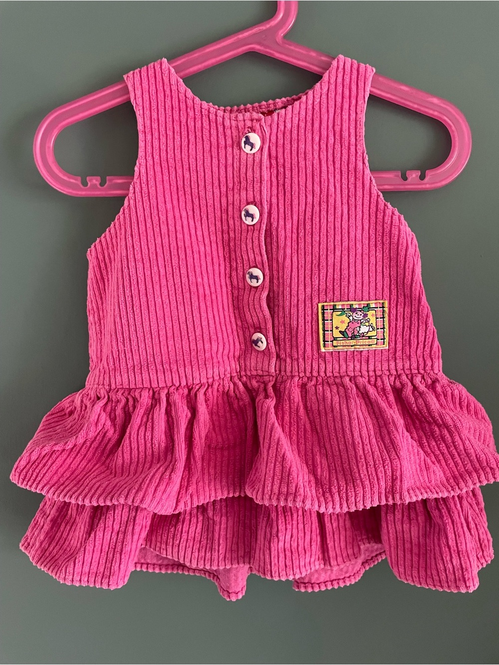 Fisher Price Pink Corduroy Toddler Dress